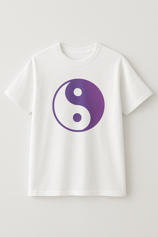 Remera degradé violetas